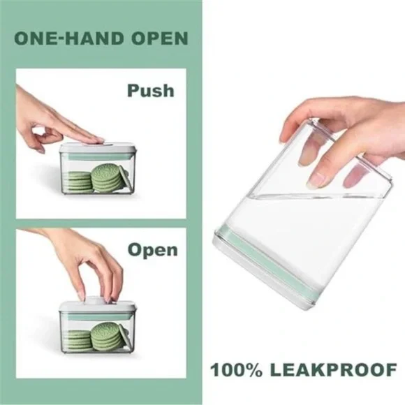 Ankou Airtight Food Storage Container Sets with Lids 6Pcs Pop Containers
